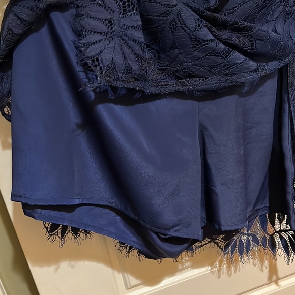 Lilly Pulitzer navy lace jumpsuit romper 16 gorgeous party formal - Picture 5 of 6